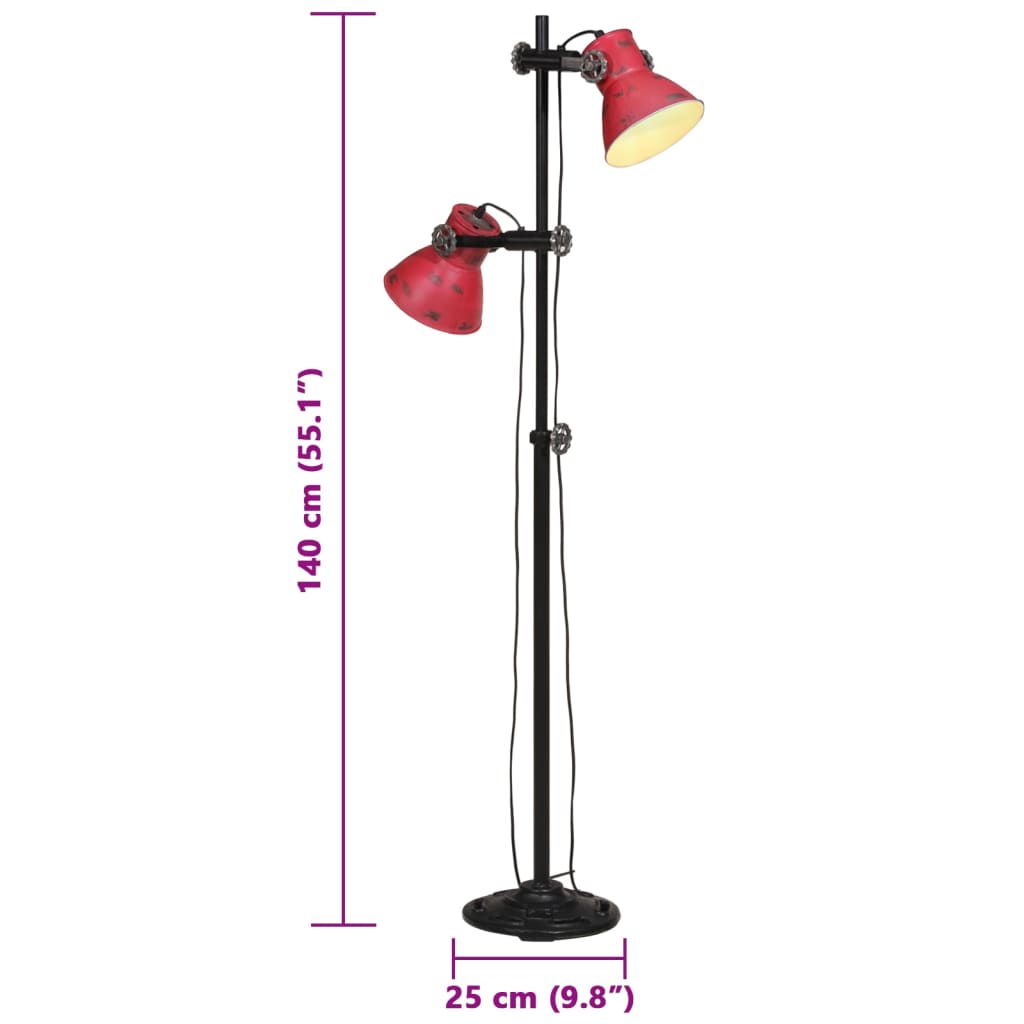 Lampada Da Terra 25 W Anticato 25X25X90/140 Cm E27