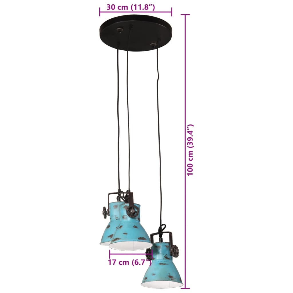Lampada Pensile 25 W Anticato 30X30X100 Cm E27