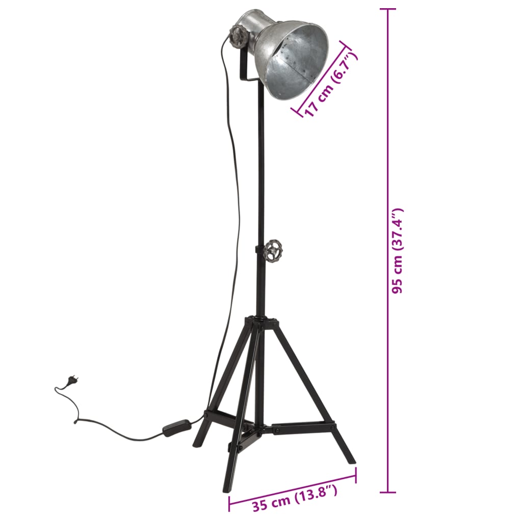 Lampada Da Terra 25 W Vintage 35X35X65/95 Cm E27