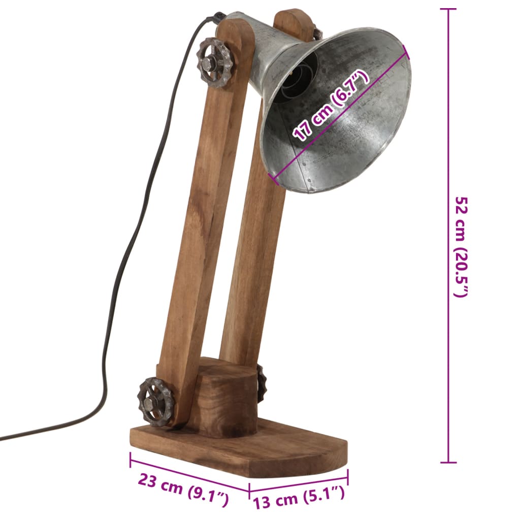 Lampada Da Scrivania 25 W Vintage 23X13X52 Cm E27
