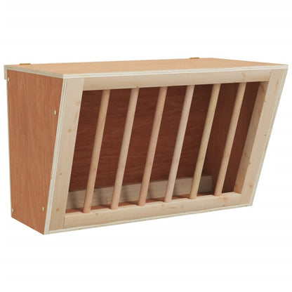 Mangiatoia Per Conigli 37X18,5X23 Cm In Legno Massello Di Abete