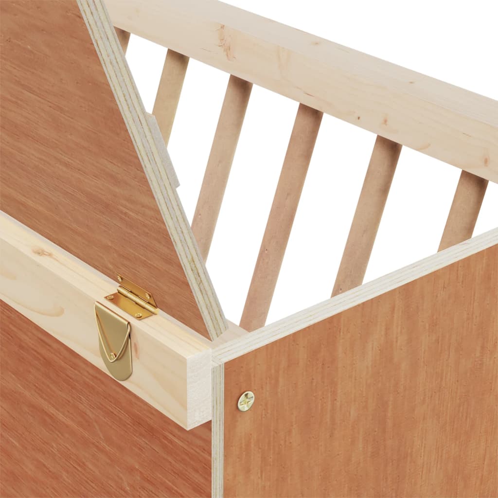 Mangiatoia Per Conigli 37X18,5X23 Cm In Legno Massello Di Abete
