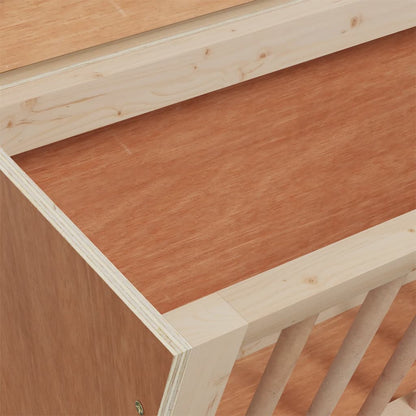 Mangiatoia Per Conigli 37X18,5X23 Cm In Legno Massello Di Abete