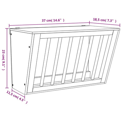 Mangiatoia Per Conigli 37X18,5X23 Cm In Legno Massello Di Abete