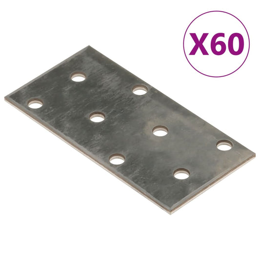 Piastre Forate 60 Pz 2 Mm Acciaio Zincato