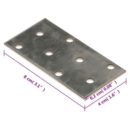 Piastre Forate 60 Pz 2 Mm Acciaio Zincato