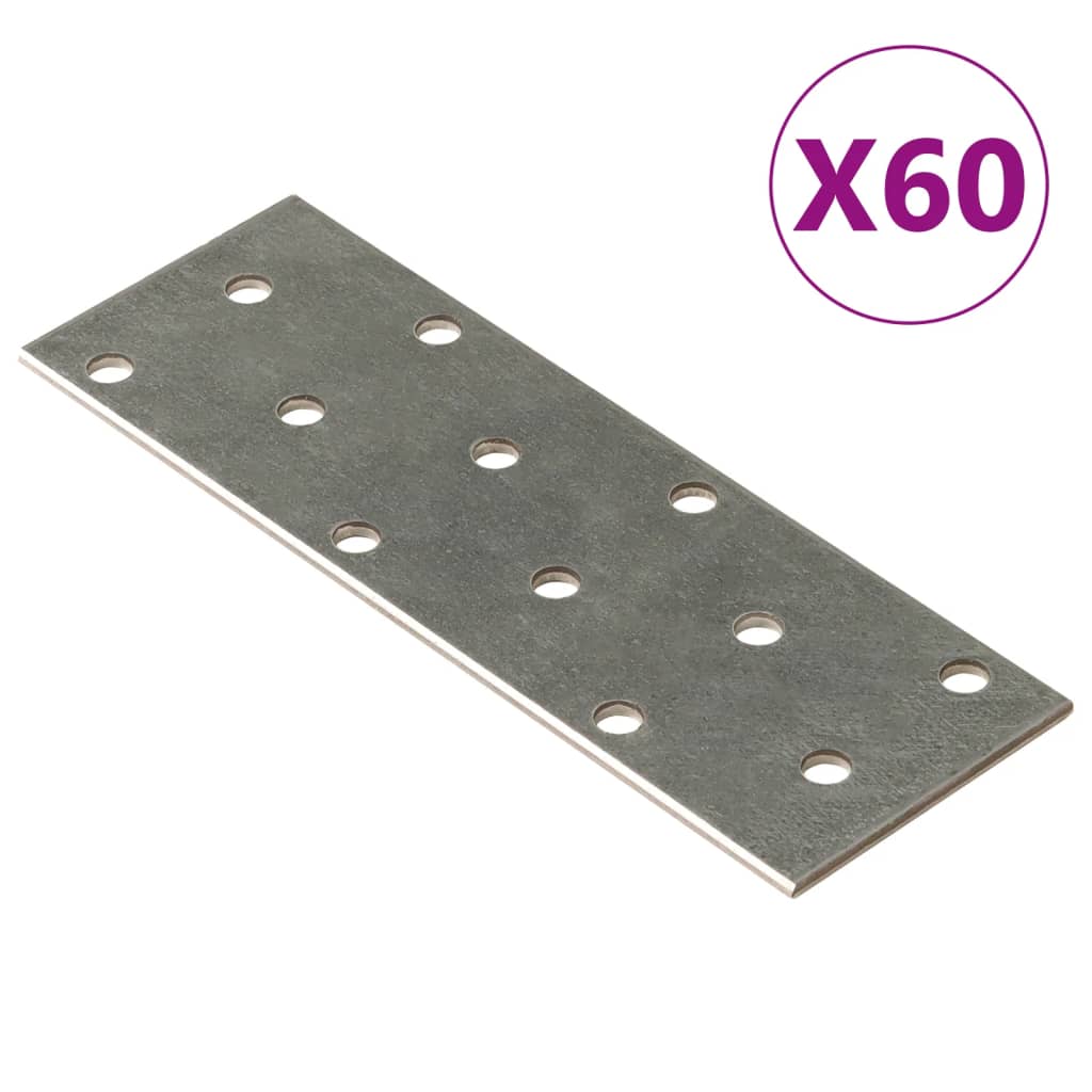 Piastre Forate 60 Pz 2 Mm Acciaio Zincato