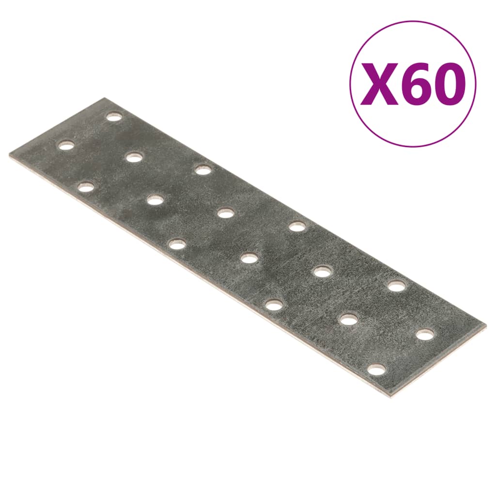 Piastre Forate 60 Pz 2 Mm Acciaio Zincato