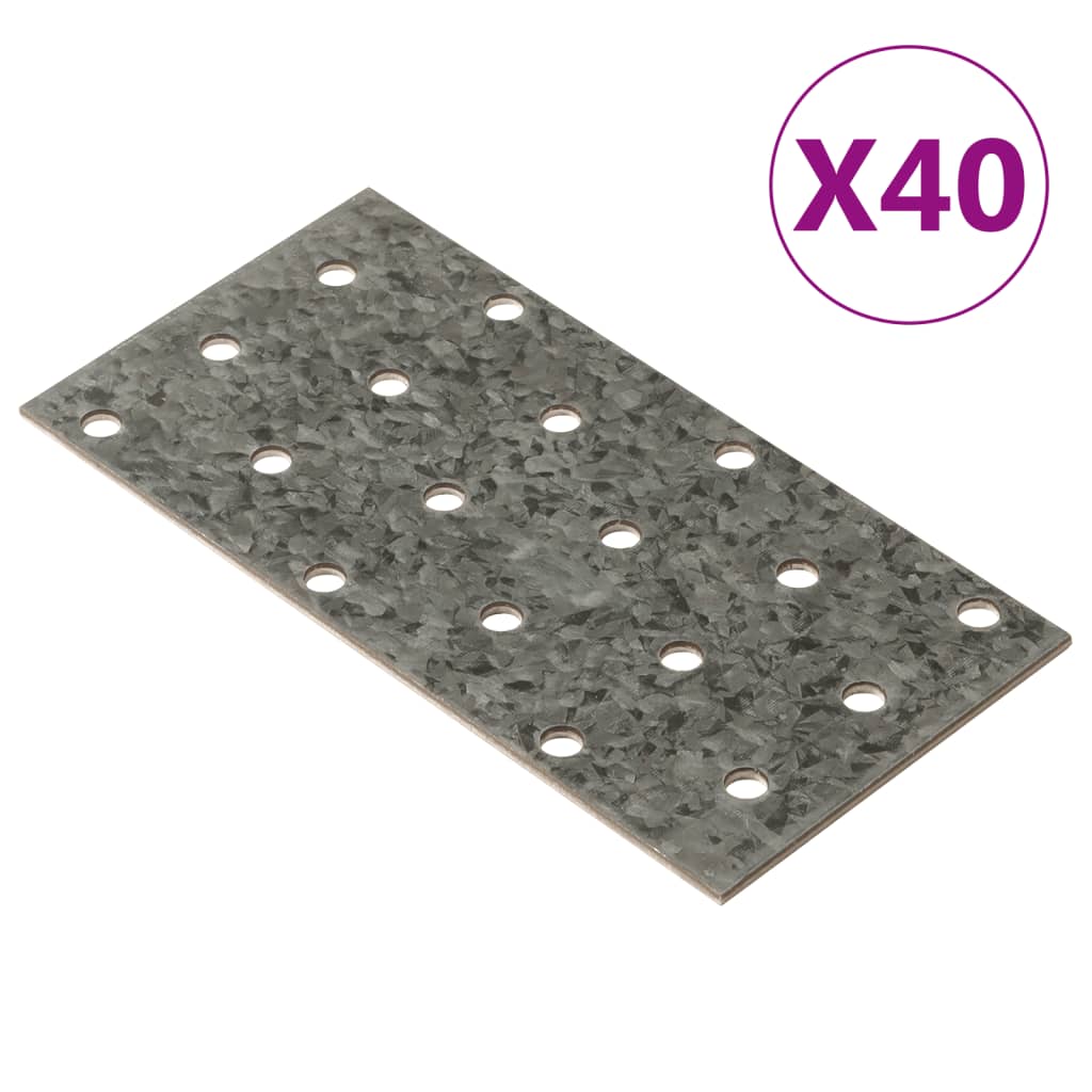 Piastre Forate 60 Pz 2 Mm Acciaio Zincato