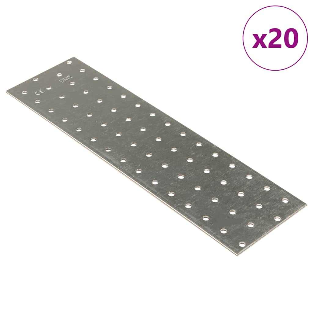 Piastre Forate 60 Pz 2 Mm Acciaio Zincato