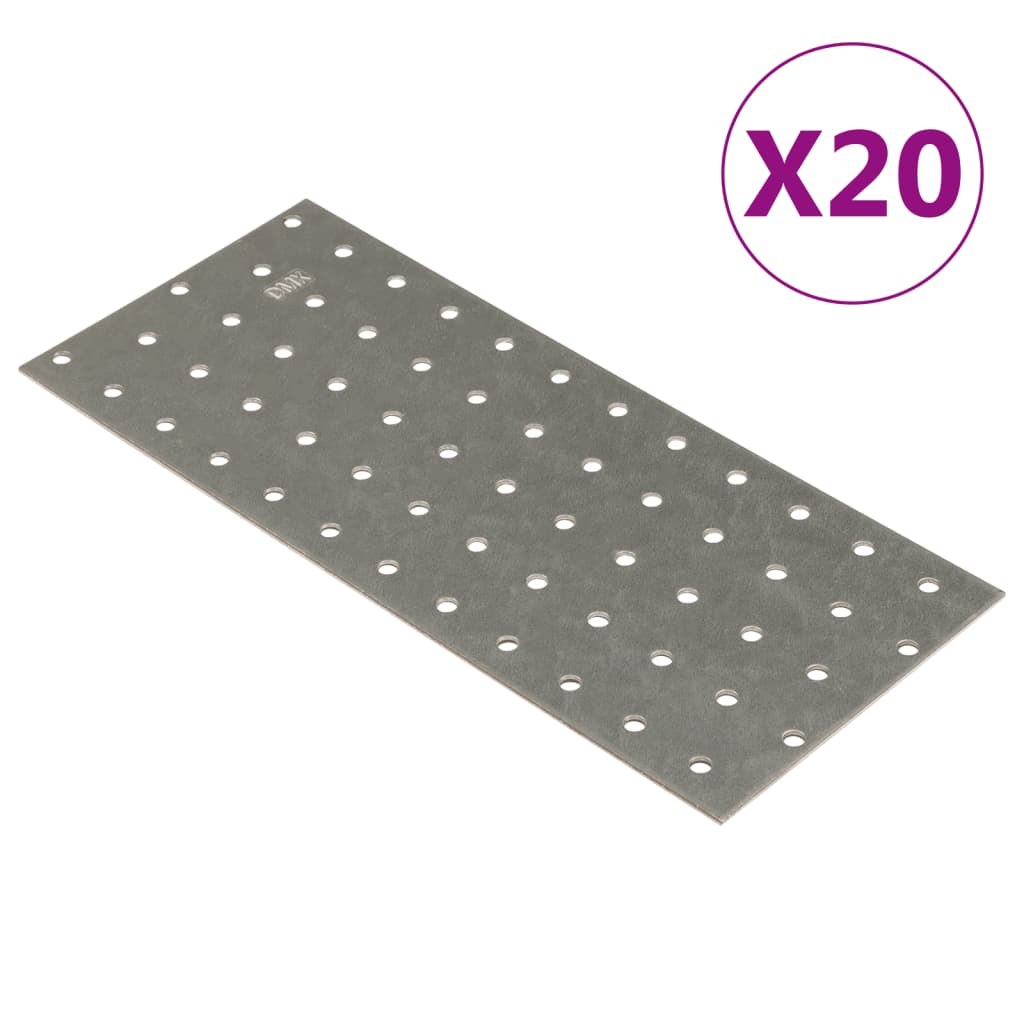 Piastre Forate 60 Pz 2 Mm Acciaio Zincato