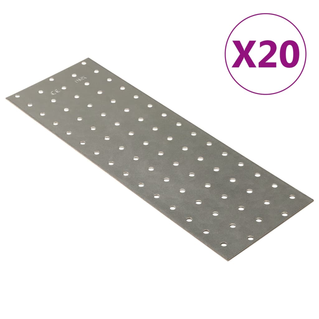 Piastre Forate 60 Pz 2 Mm Acciaio Zincato