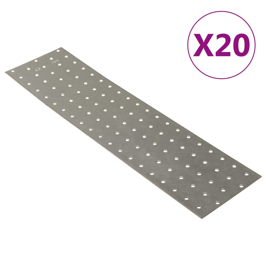 Piastre Forate 60 Pz 2 Mm Acciaio Zincato