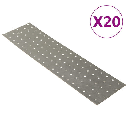 Piastre Forate 60 Pz 2 Mm Acciaio Zincato