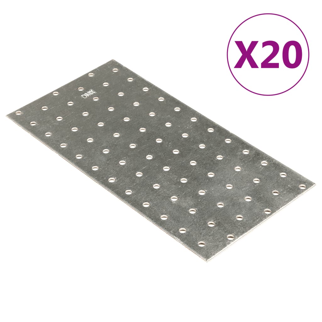 Piastre Forate 60 Pz 2 Mm Acciaio Zincato