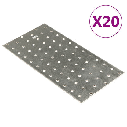 Piastre Forate 60 Pz 2 Mm Acciaio Zincato