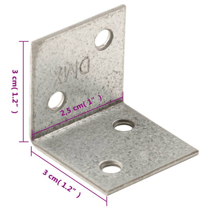 Staffe Angolari 150 Pz 2 Mm Acciaio Zincato