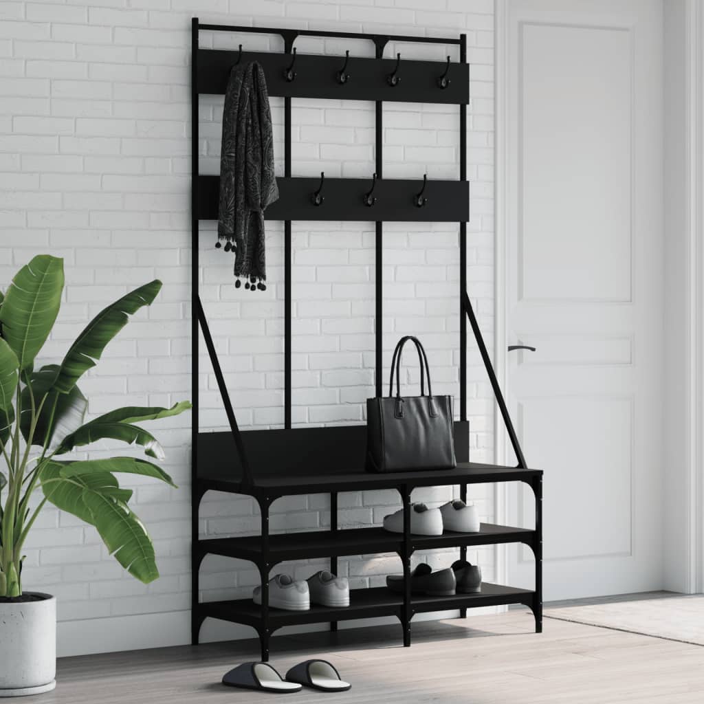 Appendiabiti Con Porta Scarpe 100X40X184 Cm