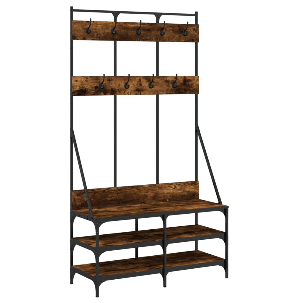 Appendiabiti Con Porta Scarpe 100X40X184 Cm