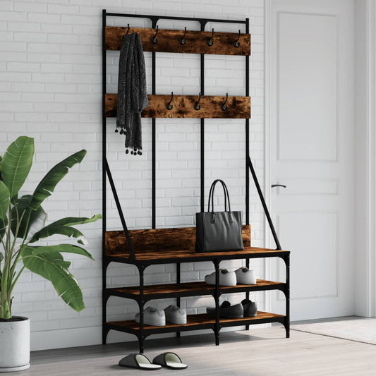 Appendiabiti Con Porta Scarpe 100X40X184 Cm
