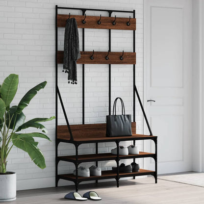 Appendiabiti Con Porta Scarpe 100X40X184 Cm
