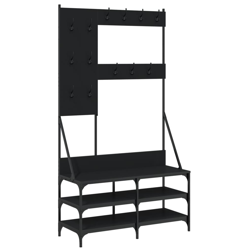 Appendiabiti Con Porta Scarpe 100X40X184 Cm