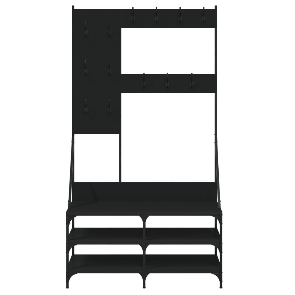 Appendiabiti Con Porta Scarpe 100X40X184 Cm
