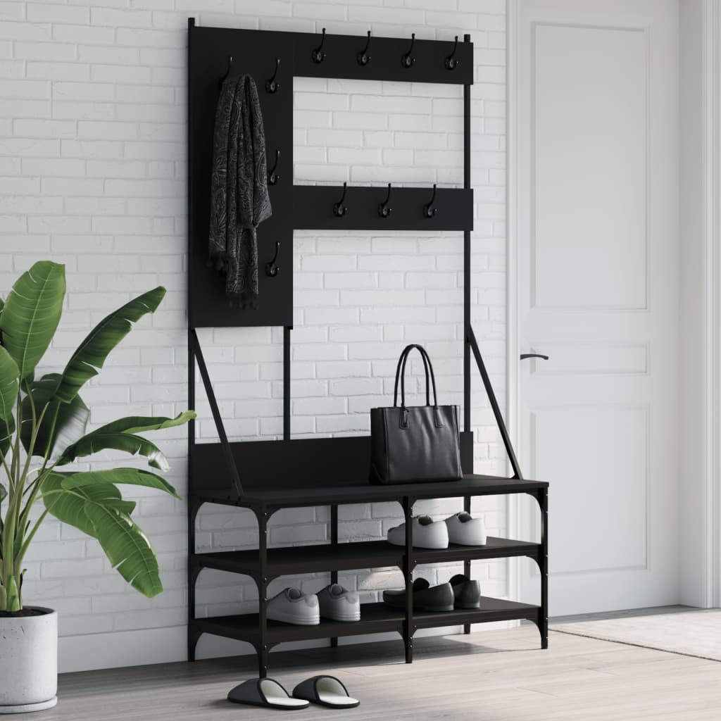 Appendiabiti Con Porta Scarpe 100X40X184 Cm
