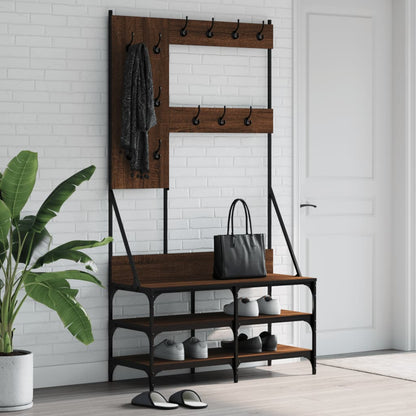 Appendiabiti Con Porta Scarpe 100X40X184 Cm