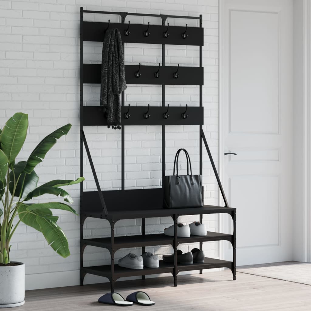Appendiabiti Con Porta Scarpe 100X40X184 Cm