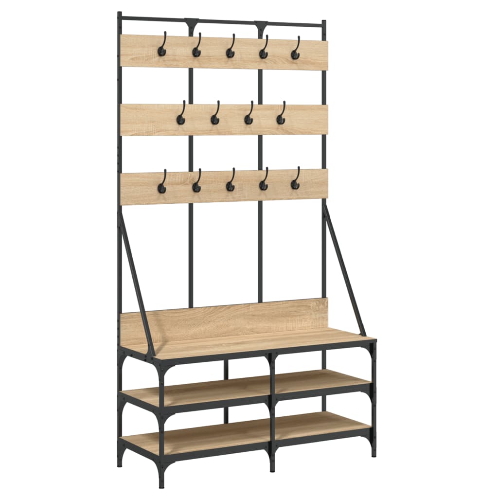 Appendiabiti Con Porta Scarpe 100X40X184 Cm
