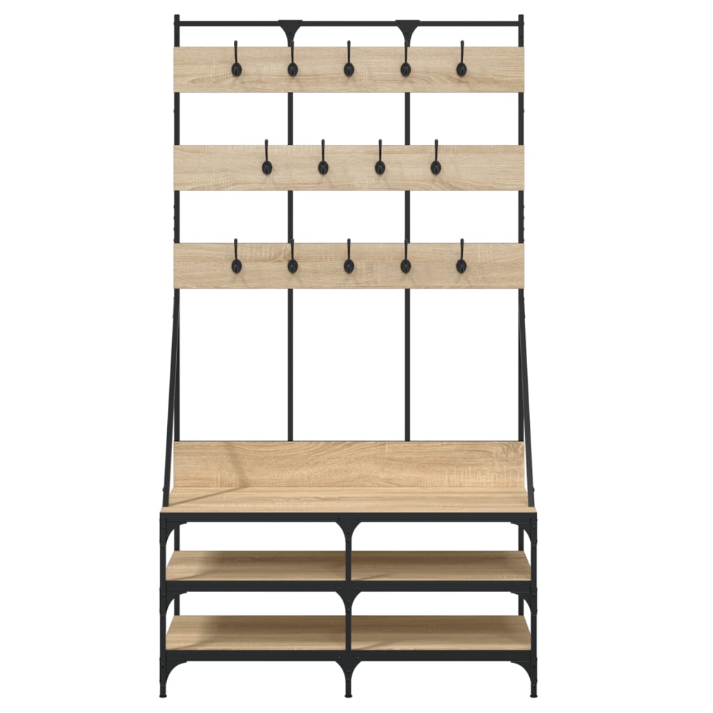 Appendiabiti Con Porta Scarpe 100X40X184 Cm