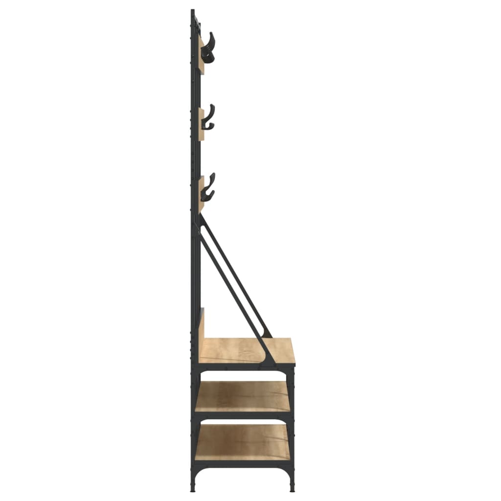 Appendiabiti Con Porta Scarpe 100X40X184 Cm