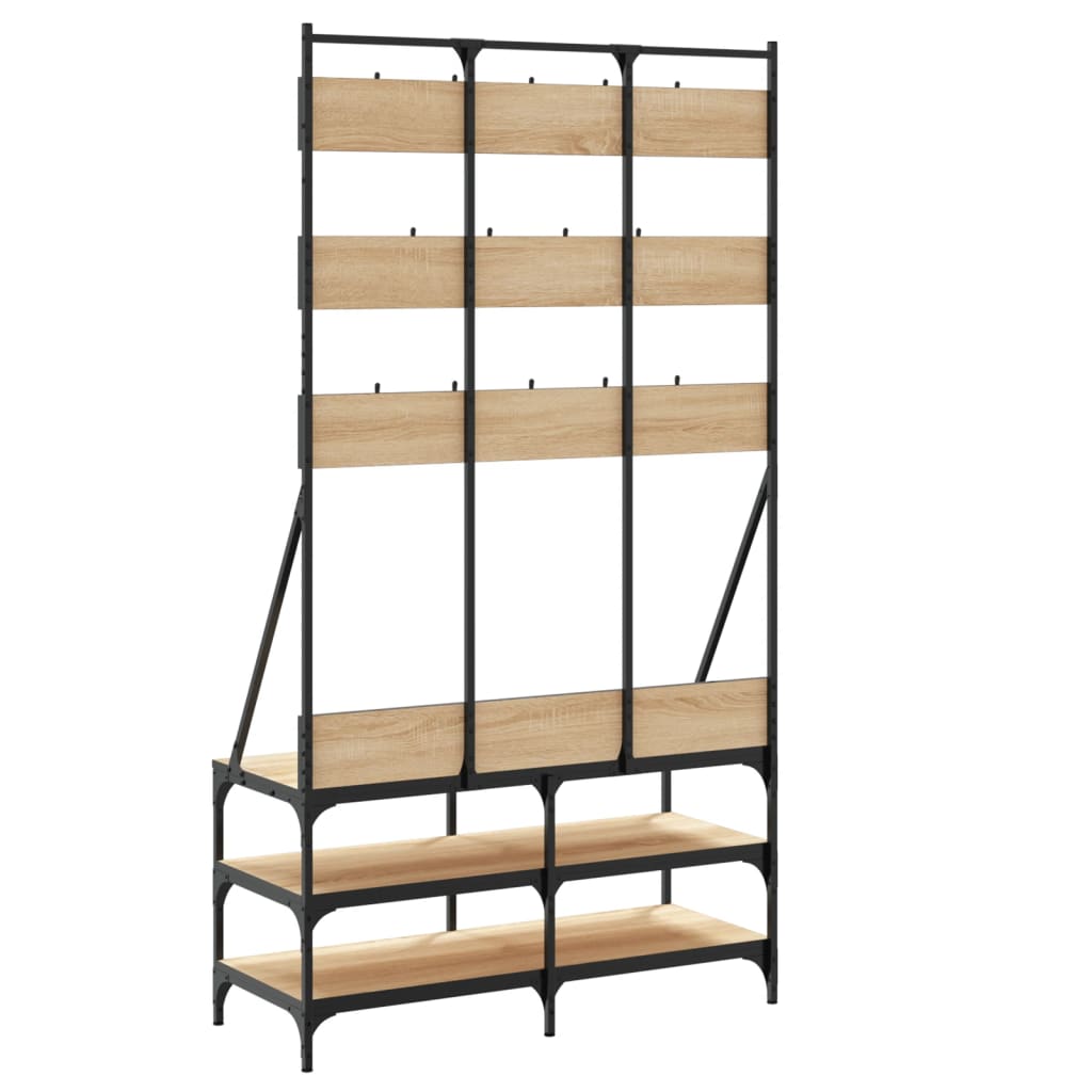 Appendiabiti Con Porta Scarpe 100X40X184 Cm