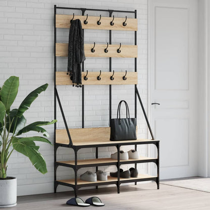 Appendiabiti Con Porta Scarpe 100X40X184 Cm