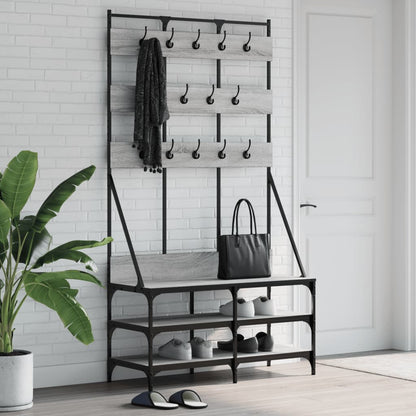Appendiabiti Con Porta Scarpe 100X40X184 Cm