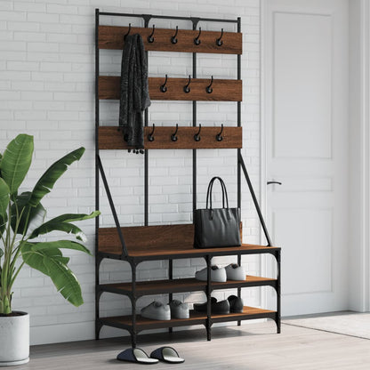 Appendiabiti Con Porta Scarpe 100X40X184 Cm