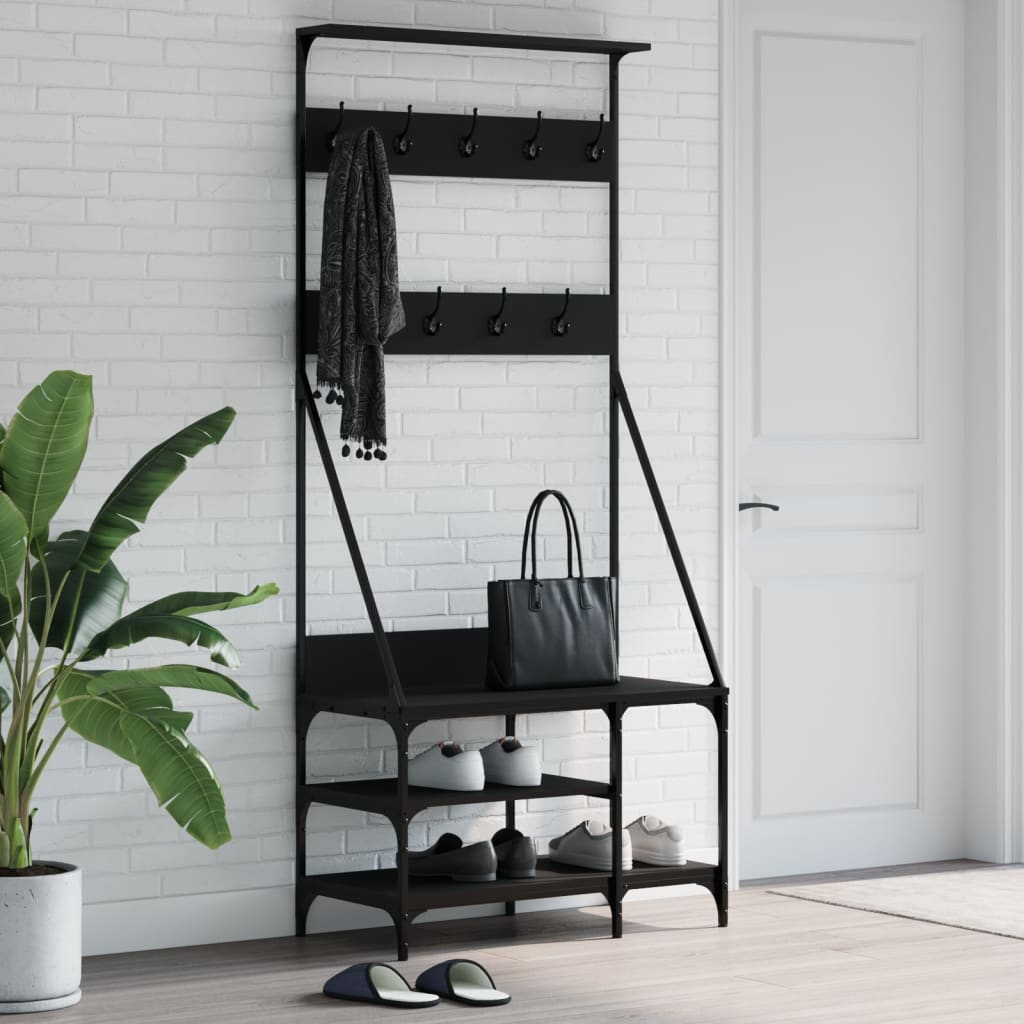 Appendiabiti Con Porta Scarpe 80X40X184 Cm