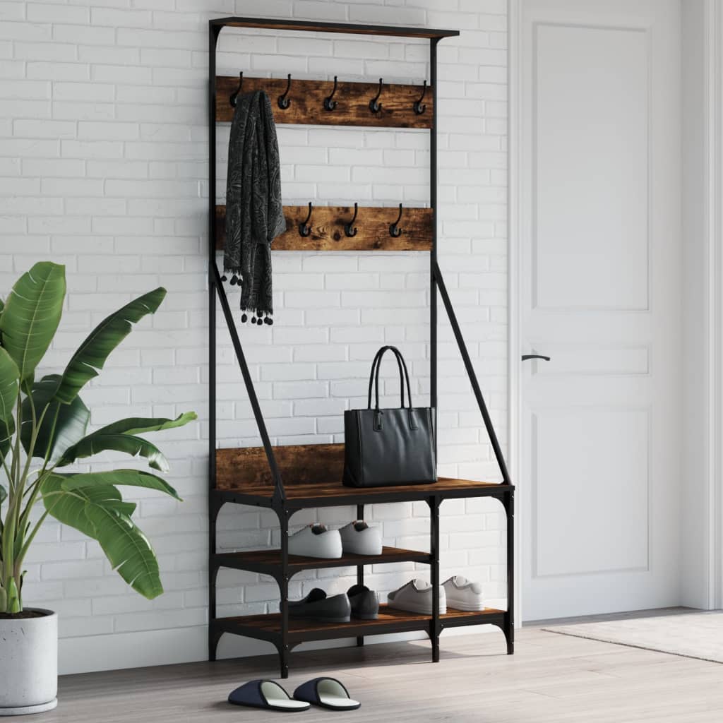 Appendiabiti Con Porta Scarpe 80X40X184 Cm