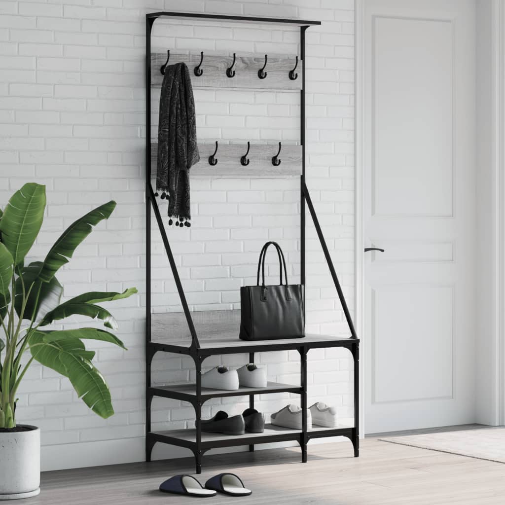 Appendiabiti Con Porta Scarpe 80X40X184 Cm