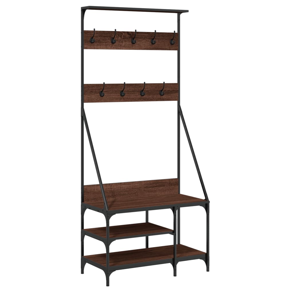 Appendiabiti Con Porta Scarpe 80X40X184 Cm