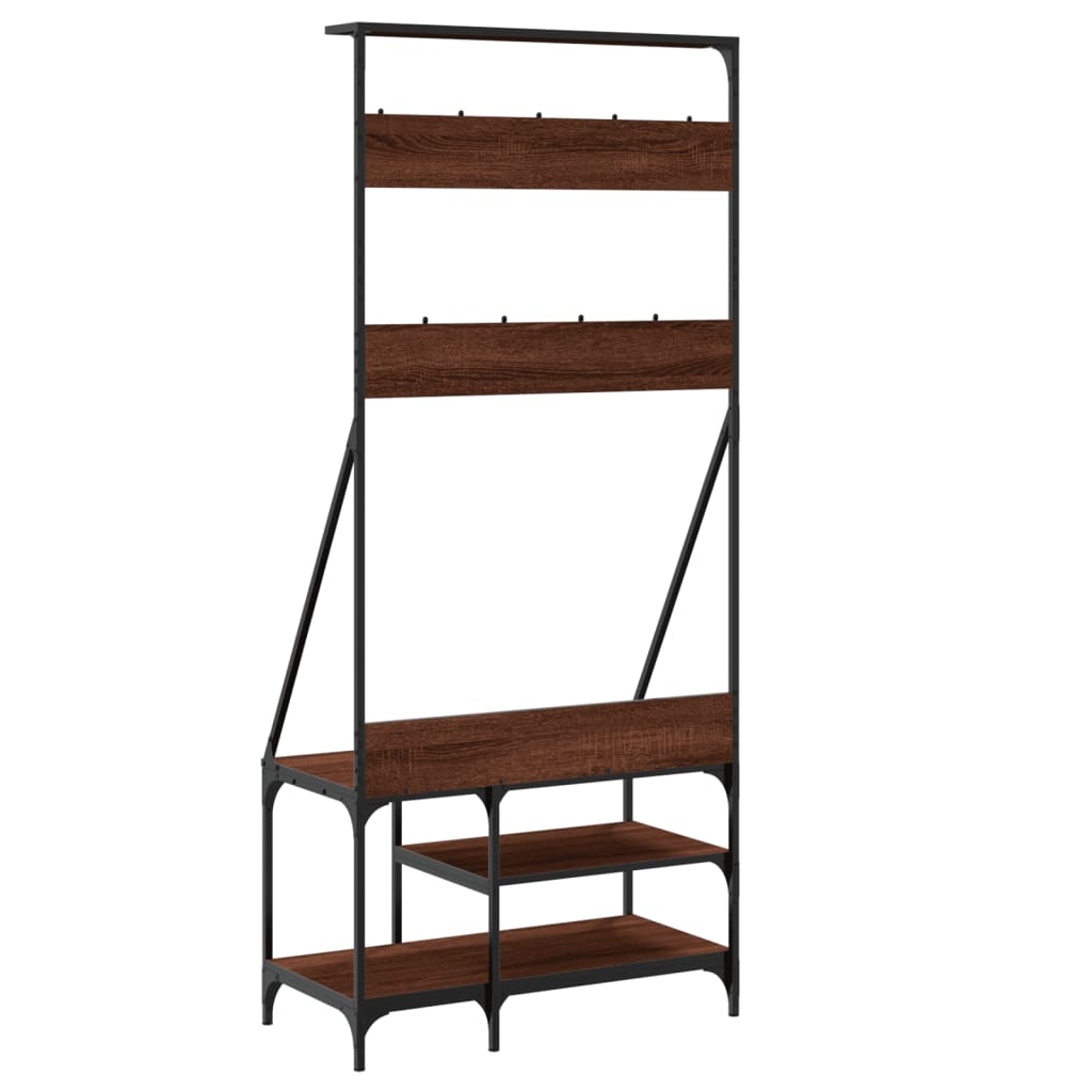 Appendiabiti Con Porta Scarpe 80X40X184 Cm