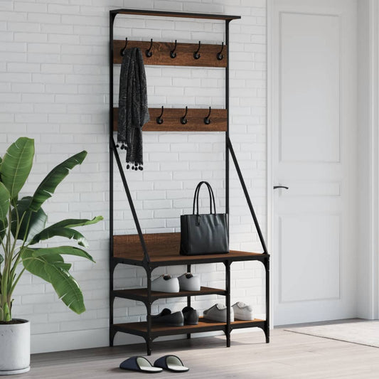 Appendiabiti Con Porta Scarpe 80X40X184 Cm
