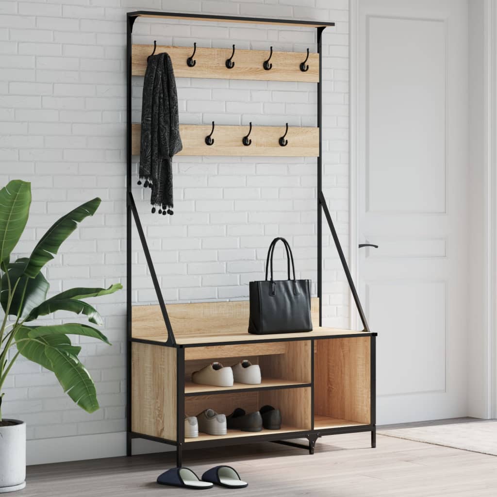 Appendiabiti Con Porta Scarpe 100X41X184 Cm