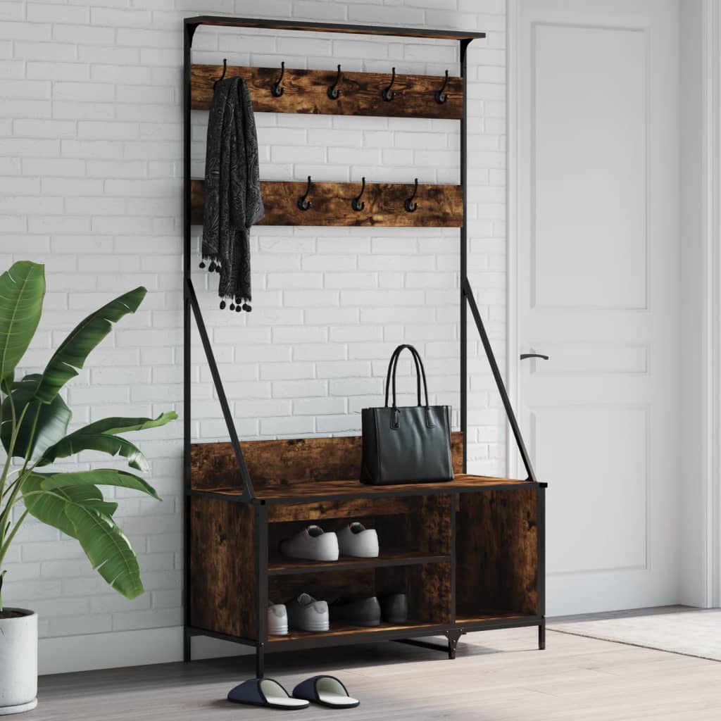 Appendiabiti Con Porta Scarpe 100X41X184 Cm
