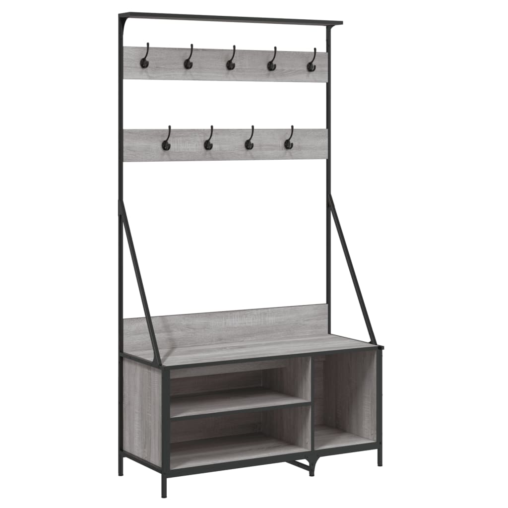 Appendiabiti Con Porta Scarpe 100X41X184 Cm