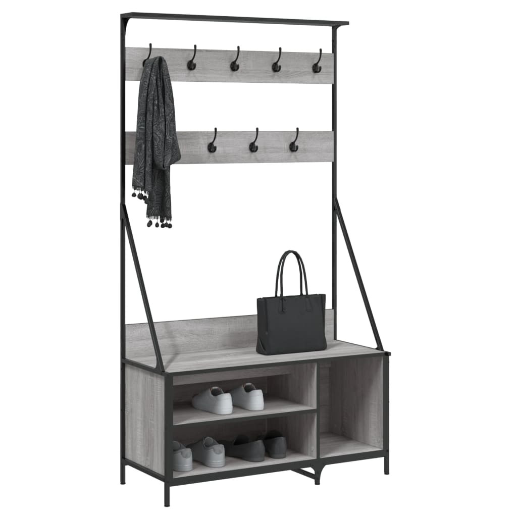Appendiabiti Con Porta Scarpe 100X41X184 Cm