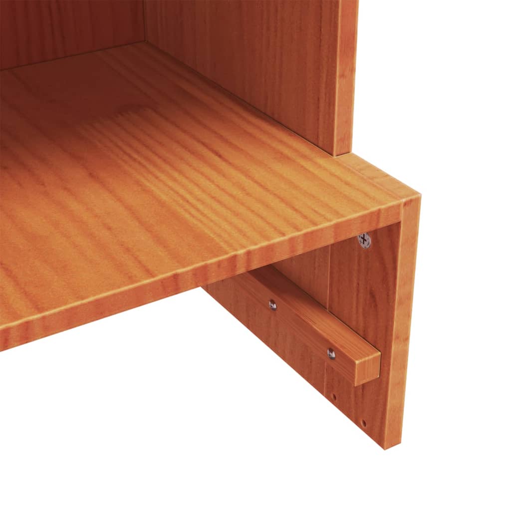 Scarpiera Cera 52X30X104 Cm Legno Massello Di Pino
