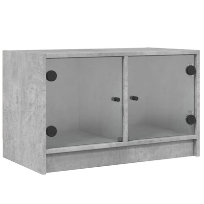 Mobile Porta Tv Con Ante In Vetro 68X37X42 Cm