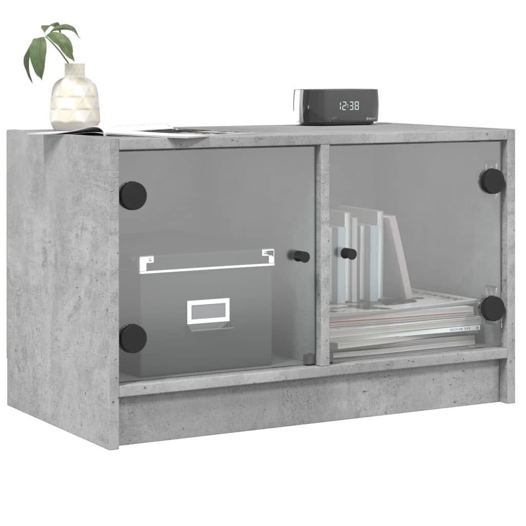 Mobile Porta Tv Con Ante In Vetro 68X37X42 Cm